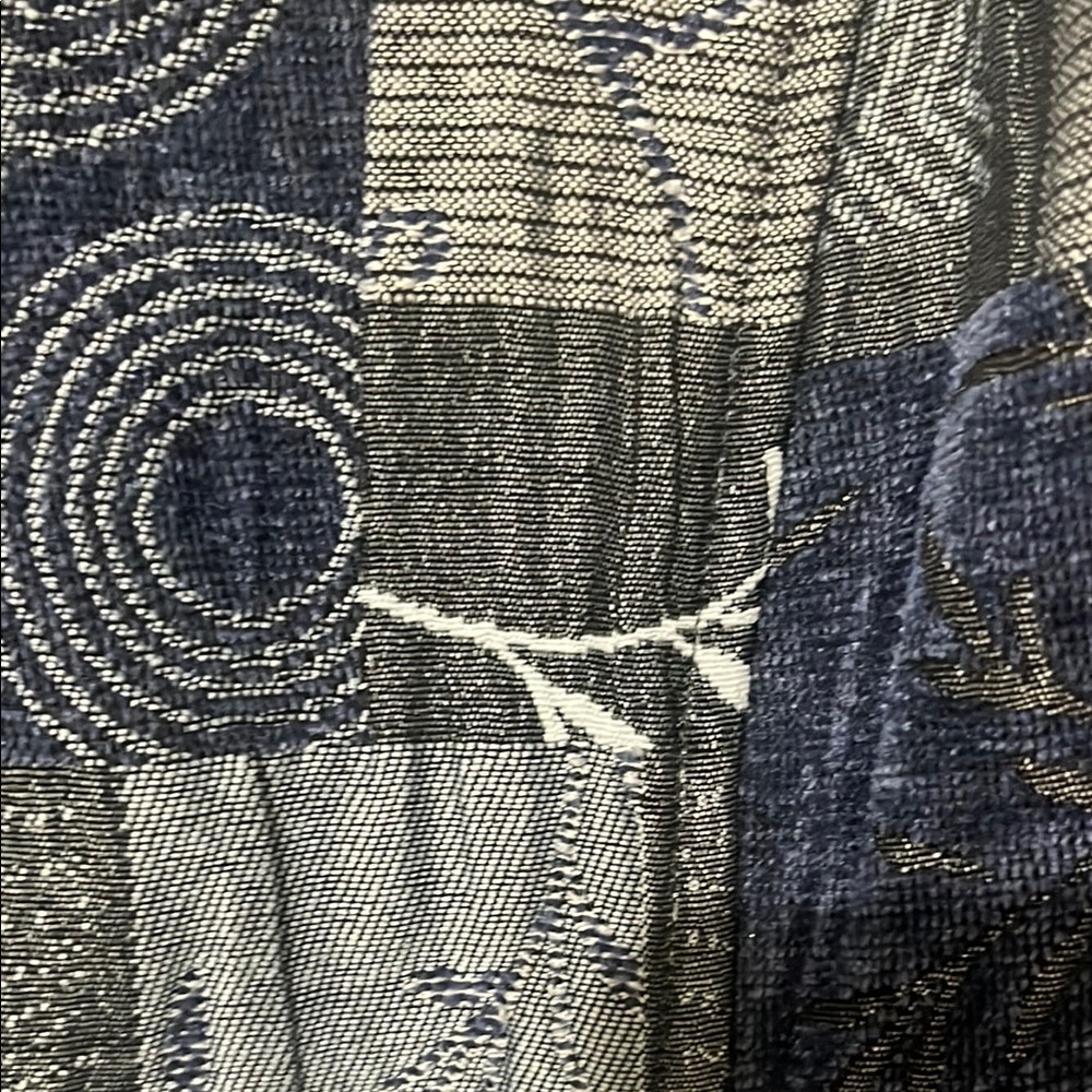 Preswick & Moore Blue Jacket Patchwork Design - image 4